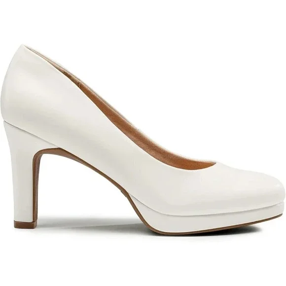 Women's Close Toe Low Kitten Heels Pump Comfortable Office Work Dress Shoes - Picture 2 of 7